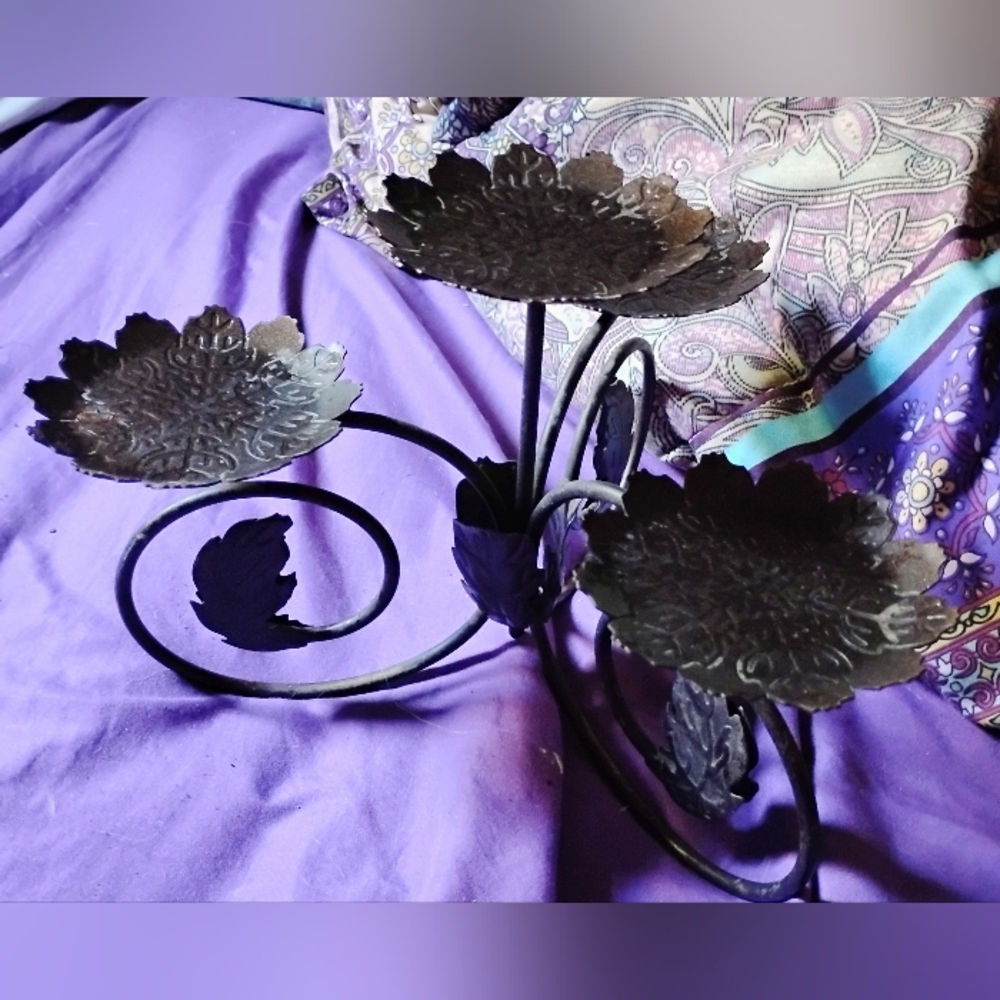 Partylite Viking Leaf Candle Holder